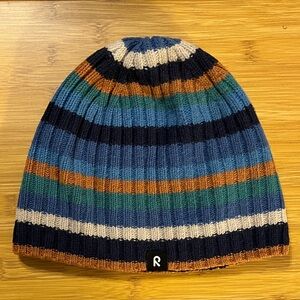 Reima Wool Striped Beanie from Finland, Adult L/XL